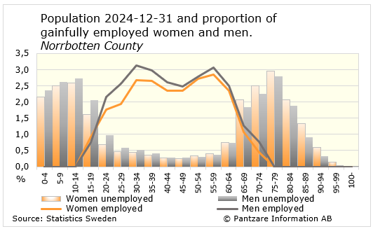 Diagrams bild Proportion of economically active population