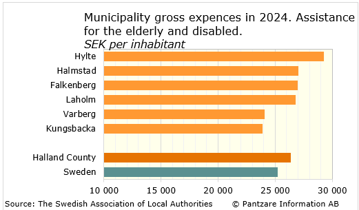 Diagrams bild Municipality gross costs, elderly and disabled