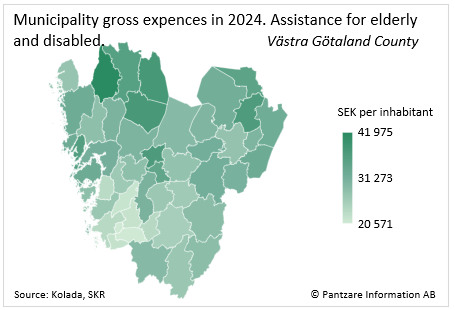 Diagrams bild Municipality gross costs, elderly and disabled